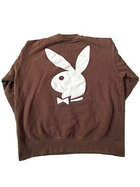 PLAYBOY Men's Crewneck Sweatshirt in Dusty Plum